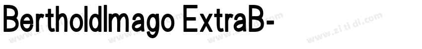 BertholdImago ExtraB字体转换